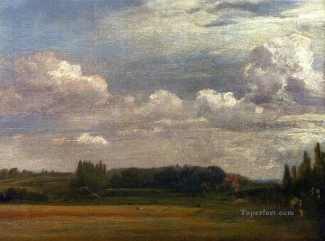 Constable Canvas - View Towards The Rectory From East Bergholt House Romantic John Constable
